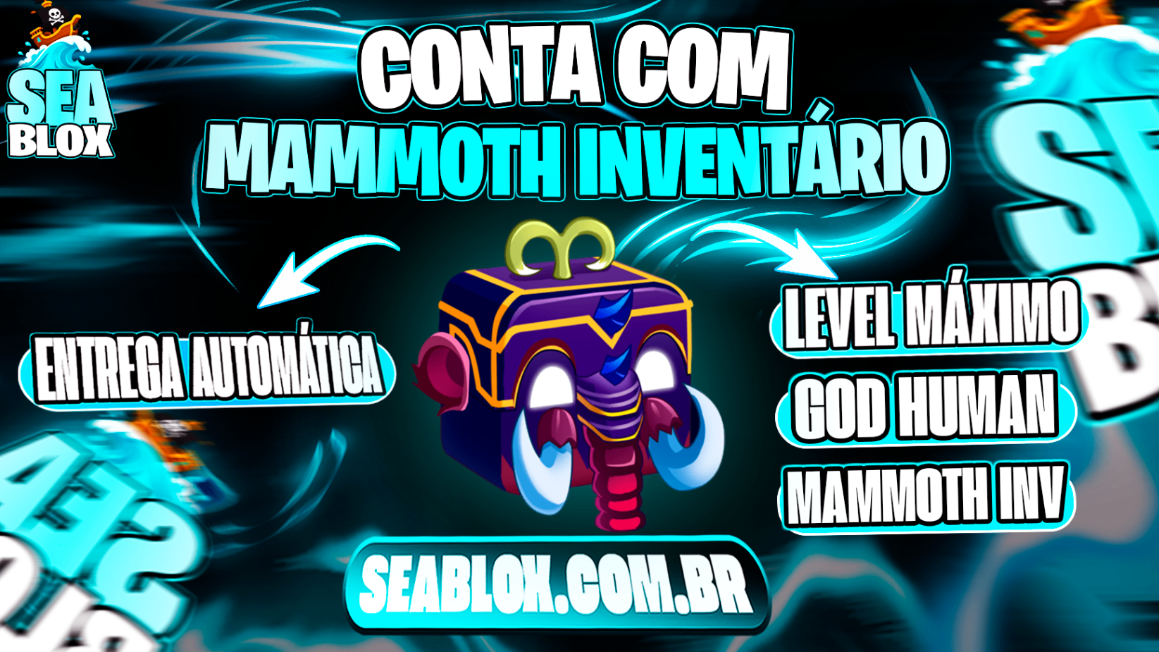 ⭐  LVMAX + GHM 👊 + 🍎 MAMUTE NO INVENTARIO + FRUTAS E ITENS