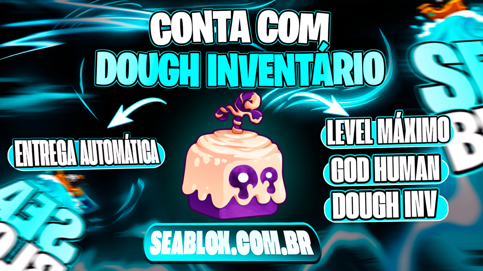 ⭐ LVMAX + GHM 👊 +  🍎 DOUGH NO INVENTARIO + FRUTAS E ITENS