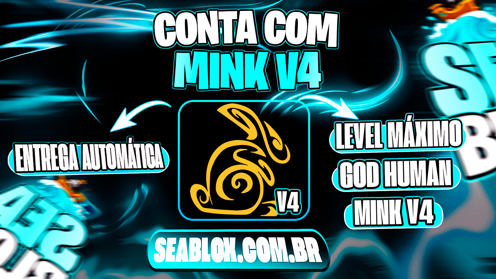 👊 LVMAX + 🐰 V4 FULL MINK + GHM + FRUTAS E ITENS 🍎