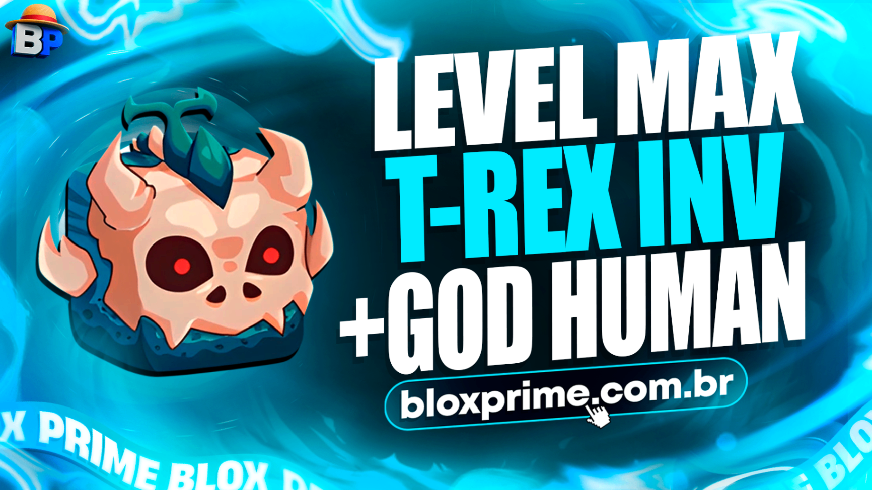 ⭐ LVL MAX + GHM 👊 +  🍎 T-REX NO INVENTARIO + FRUTAS E ITENS