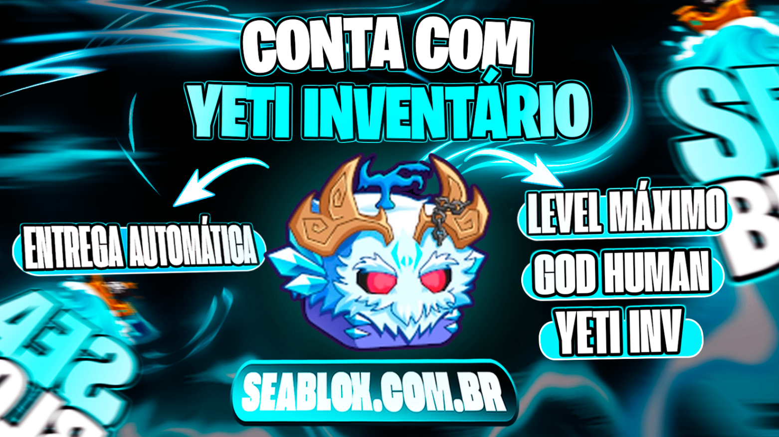 ⭐LVMAX + GHM 👊 +YETI NO INVENTARIO⛄ + FRUTAS E ITENS 🍎