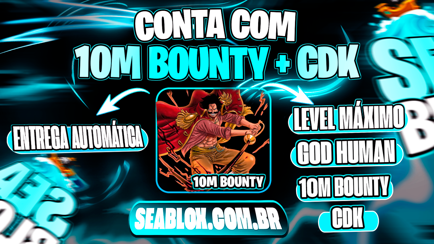 LVMAX + GHM + 10M BOUNTY 💰 + CDK + FRUTAS E ITENS ⭐🍎