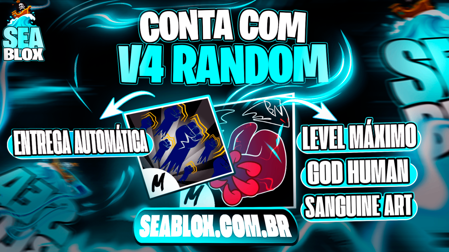 👊 LVMAX + GHM + SANGUINE ART🩸 + V4 RANDOM FULL + FRUTAS E ITENS 🍎