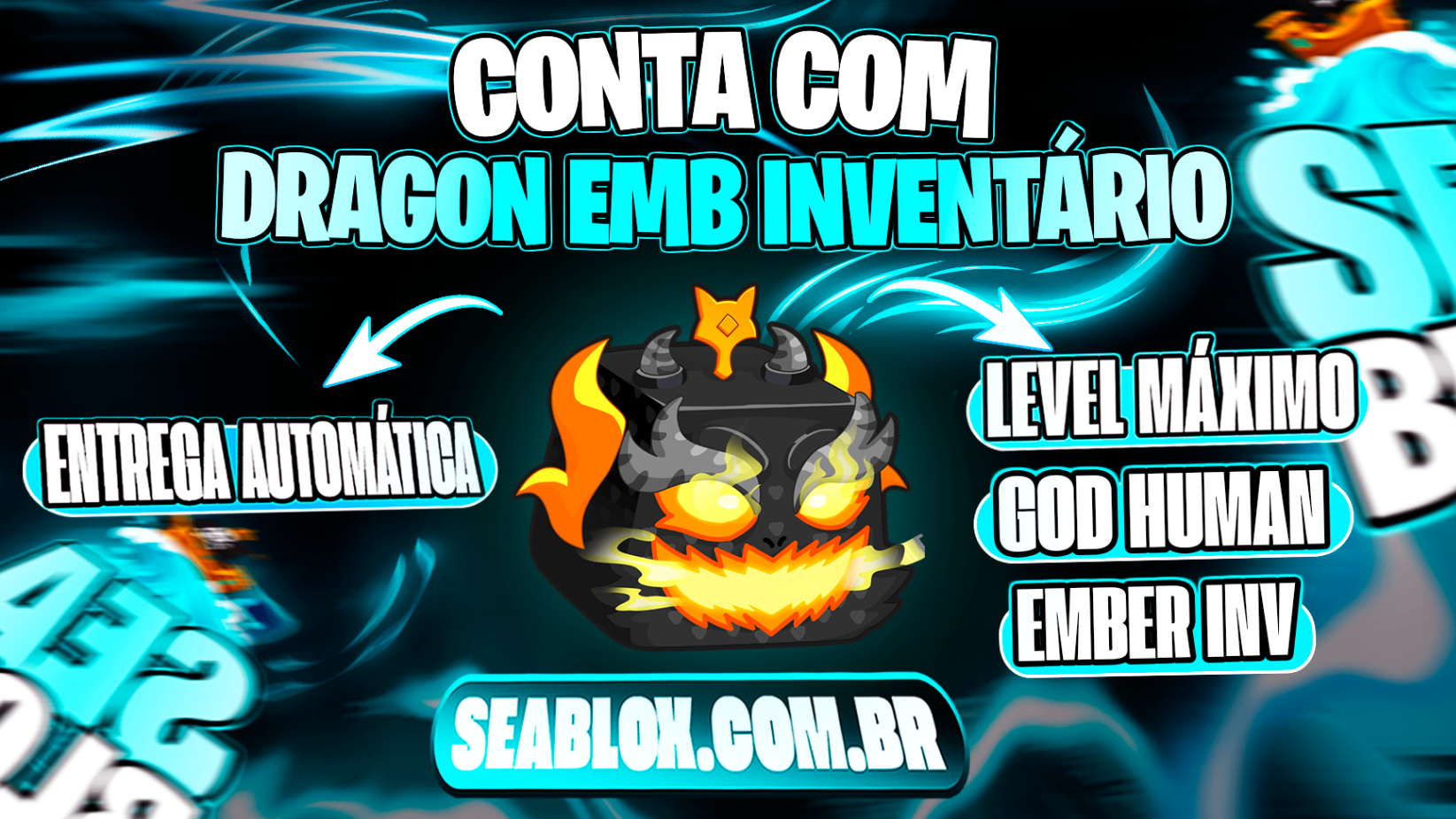 🍎 DRAGON EMBER NO INVENTÁRIO