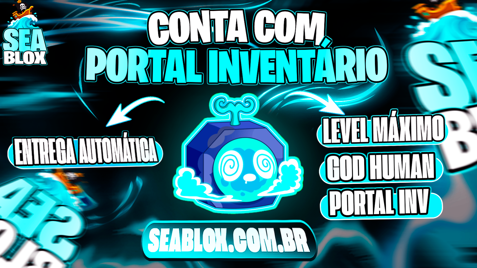 👊 LVMAX + GHM + 🌌PORTAL NO INVENTARIO + FRUTAS E ITENS 🍎