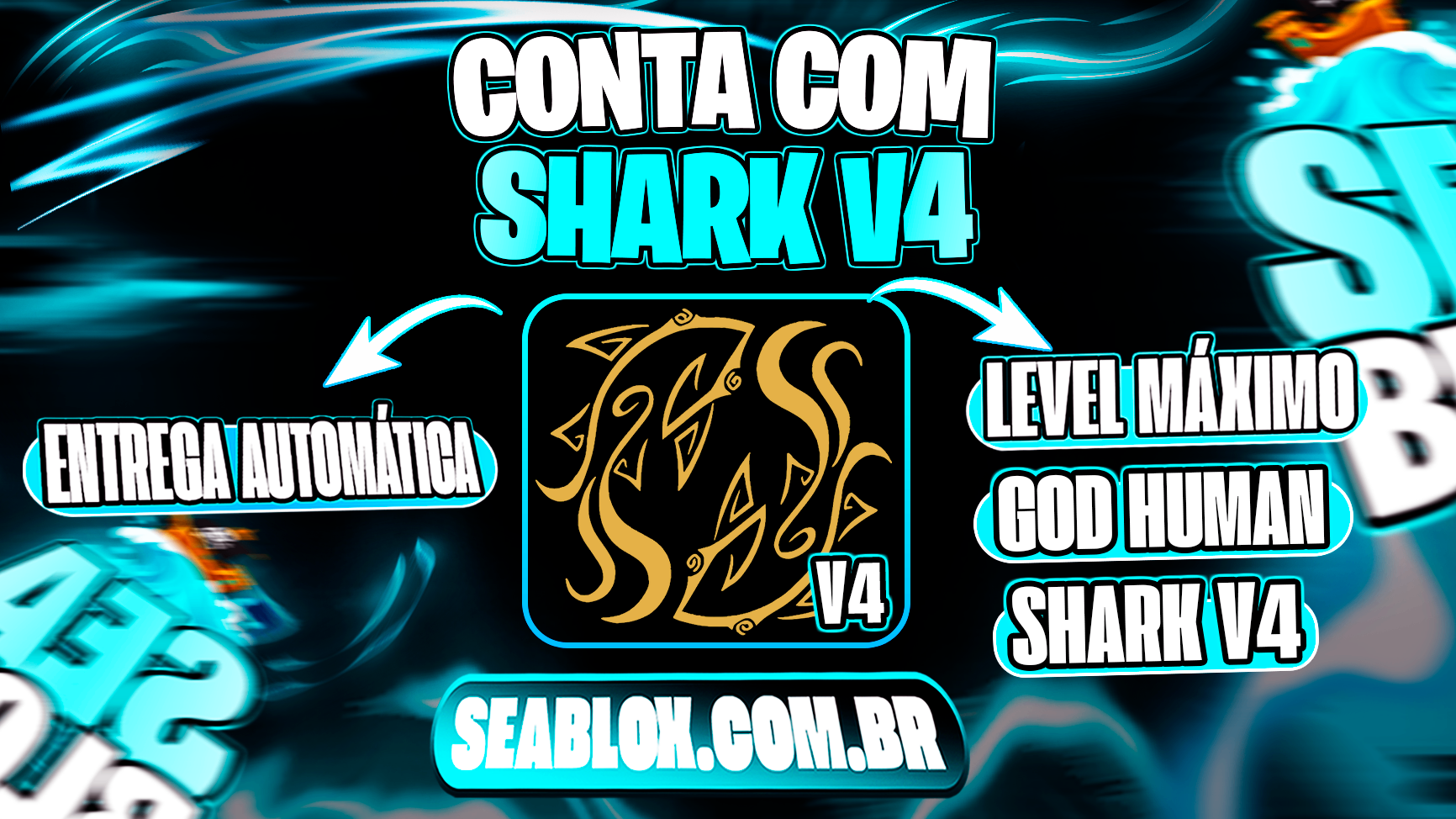 👊 LVMAX + 🦈 V4 FULL SHARK + GHM + FRUTAS E ITENS 🍎