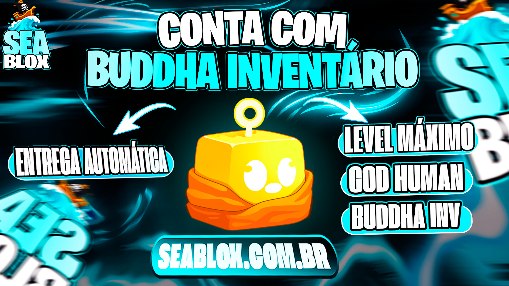 👊 LVMAX + GHM + 🙏BUDDHA NO INVENTARIO + FRUTAS E ITENS 🍎